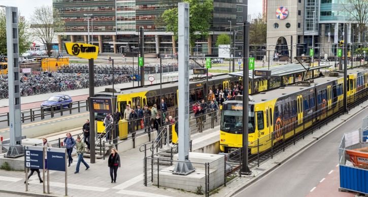 Tramhalte Utrecht Centraal, april 2014